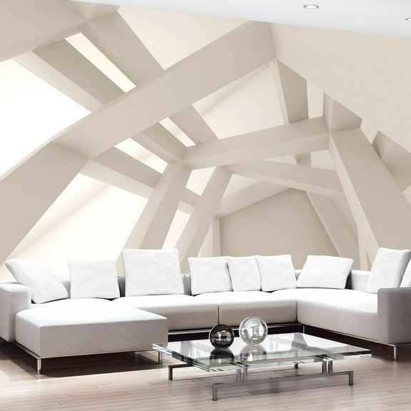 Tiptophomedecor 3D Illusion Wallpaper Wall Mural - Creamy Creation