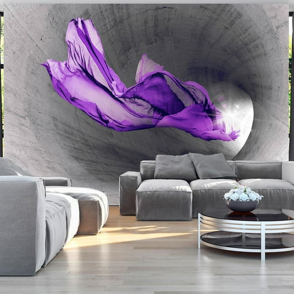 Tiptophomedecor 3D Illusion Wallpaper Wall Mural - Purple Apparition