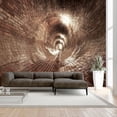 thumbnail image 1 of Tiptophomedecor 3D Illusion Wallpaper Wall Mural - Underground Corridor, 1 of 4