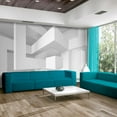 thumbnail image 1 of Tiptophomedecor 3D Illusion Wallpaper Wall Mural - White Geometry, 1 of 4
