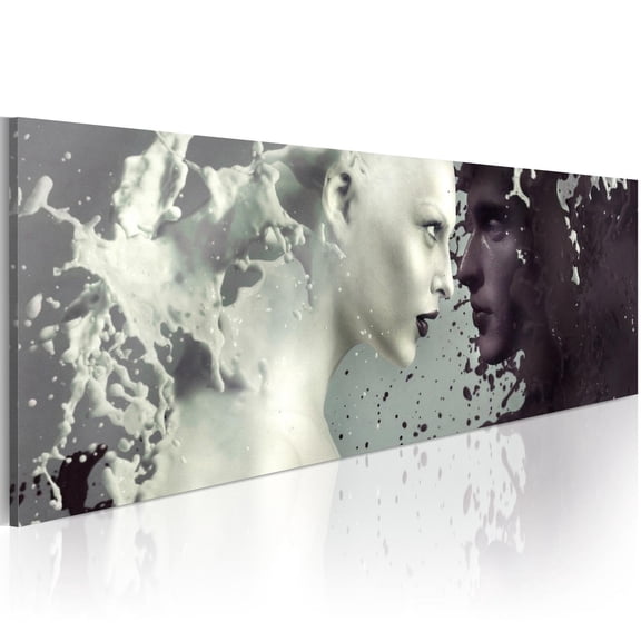 Tiptophomedecor Abstract Canvas Wall Art - Demons In Your Eyes... - Stretched & Framed Ready To Hang Art
