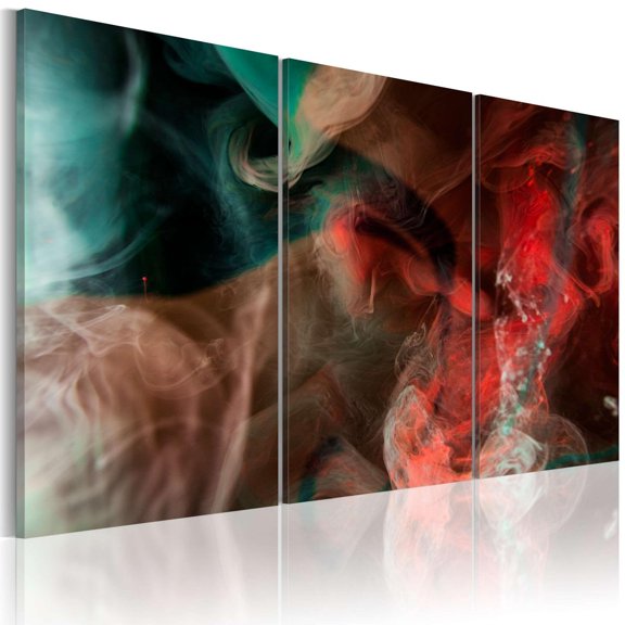 Tiptophomedecor Abstract Canvas Wall Art - Drifting Colors - Stretched & Framed Ready To Hang Art