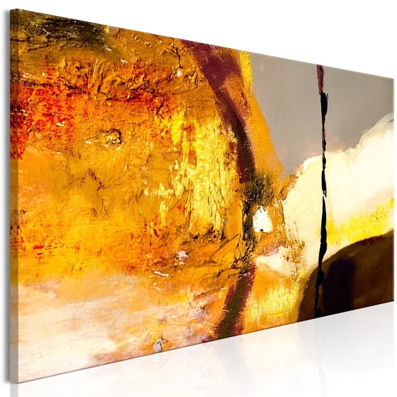 Tiptophomedecor Abstract Canvas Wall Art - Power Of Fire Narrow - Stretched & Framed Ready To Hang Art