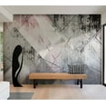 thumbnail image 1 of Tiptophomedecor Abstract Wallpaper Wall Mural - Abstract Geometric Concrete Art, 1 of 8