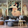 thumbnail image 1 of Tiptophomedecor Abstract Wallpaper Wall Mural - Alphonse Mucha. Women's, 1 of 4
