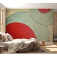 thumbnail image 1 of Tiptophomedecor Abstract Wallpaper Wall Mural - Circles - Retro Style, 1 of 6