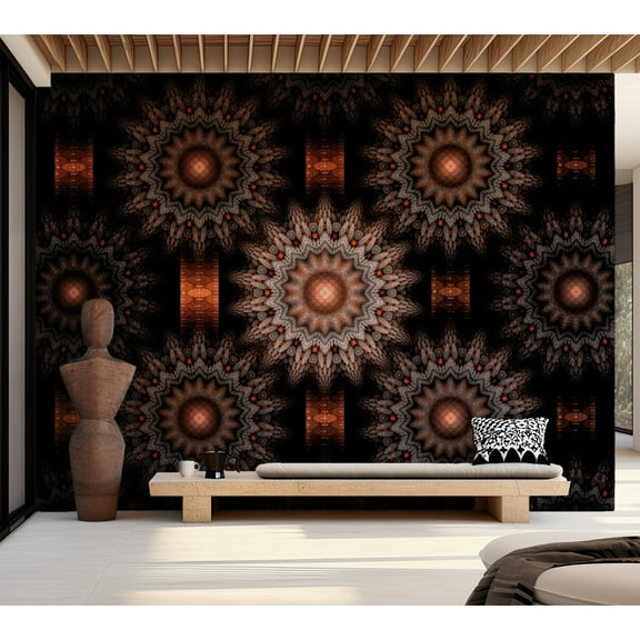Tiptophomedecor Abstract Wallpaper Wall Mural - Fractal - Fantasy