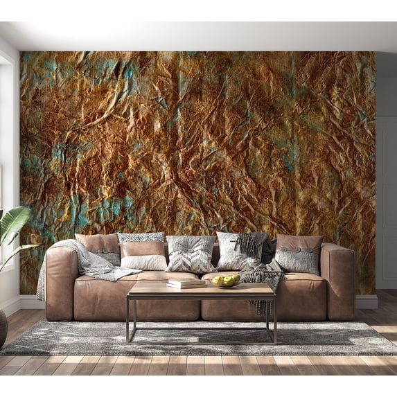 Tiptophomedecor Abstract Wallpaper Wall Mural - Gold Of Atlantis