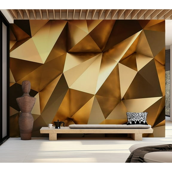 Tiptophomedecor Abstract Wallpaper Wall Mural - Golden Dome