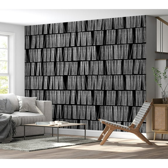 Tiptophomedecor Abstract Wallpaper Wall Mural - Home Library