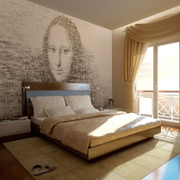 Tiptophomedecor Abstract Wallpaper Wall Mural - Mona Lisa's Thoughts