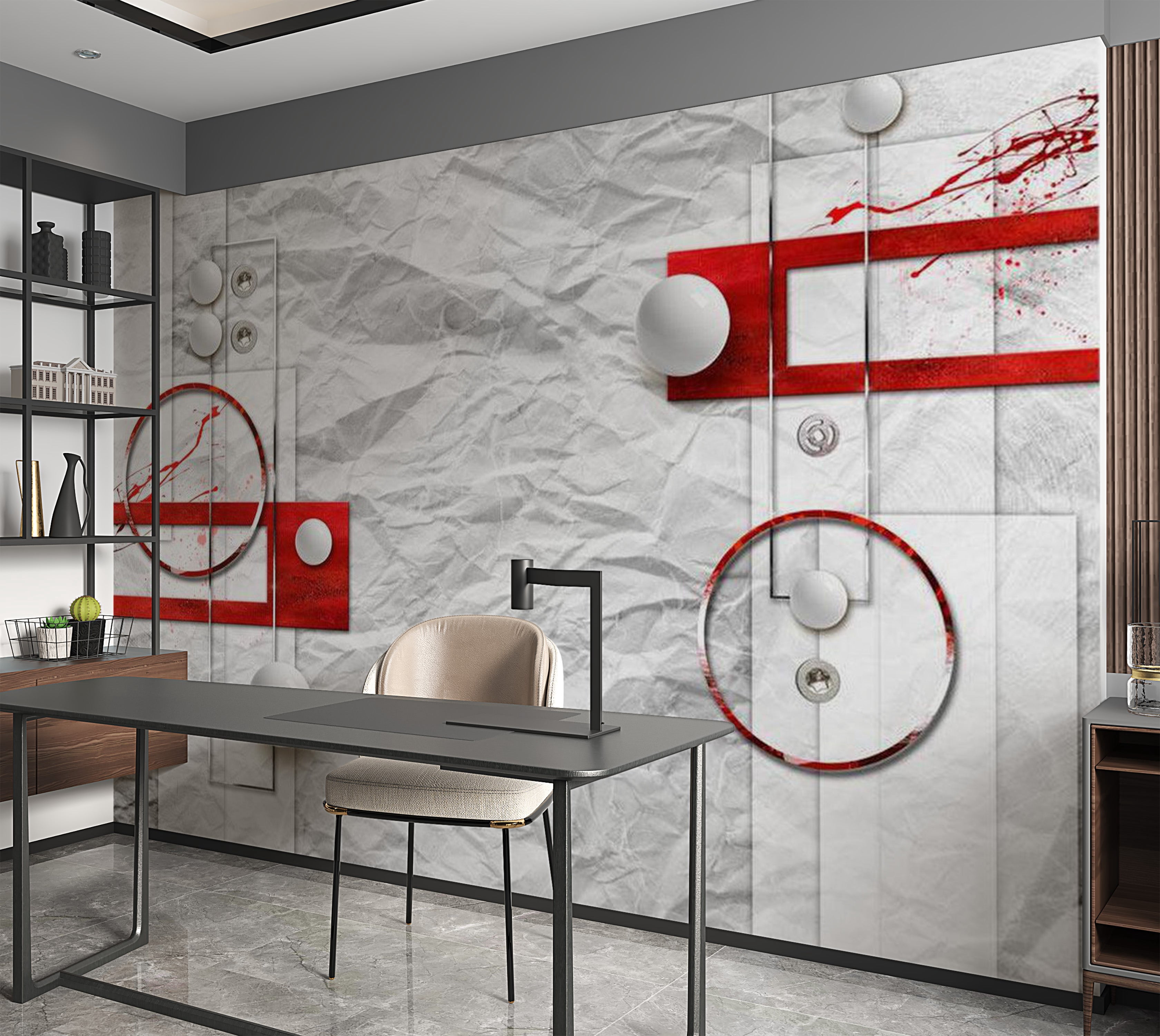 Tiptophomedecor Abstract Wallpaper Wall Mural - Paper Abstraction ...