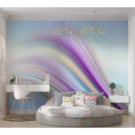 Tiptophomedecor Abstract Wallpaper Wall Mural - Rainbow Abstract Background