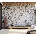 thumbnail image 1 of Tiptophomedecor Abstract Wallpaper Wall Mural - Vicious Circles, 1 of 7