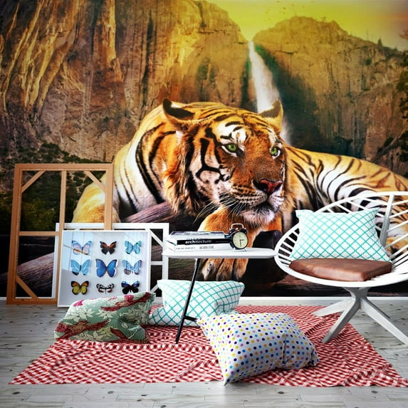 Tiptophomedecor Animal Wallpaper Wall Mural - Beauty And The Beast