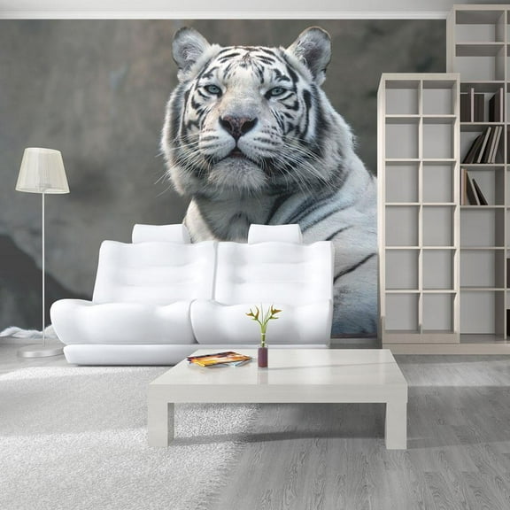 Tiptophomedecor Animal Wallpaper Wall Mural - Bengali Tiger In Zoo