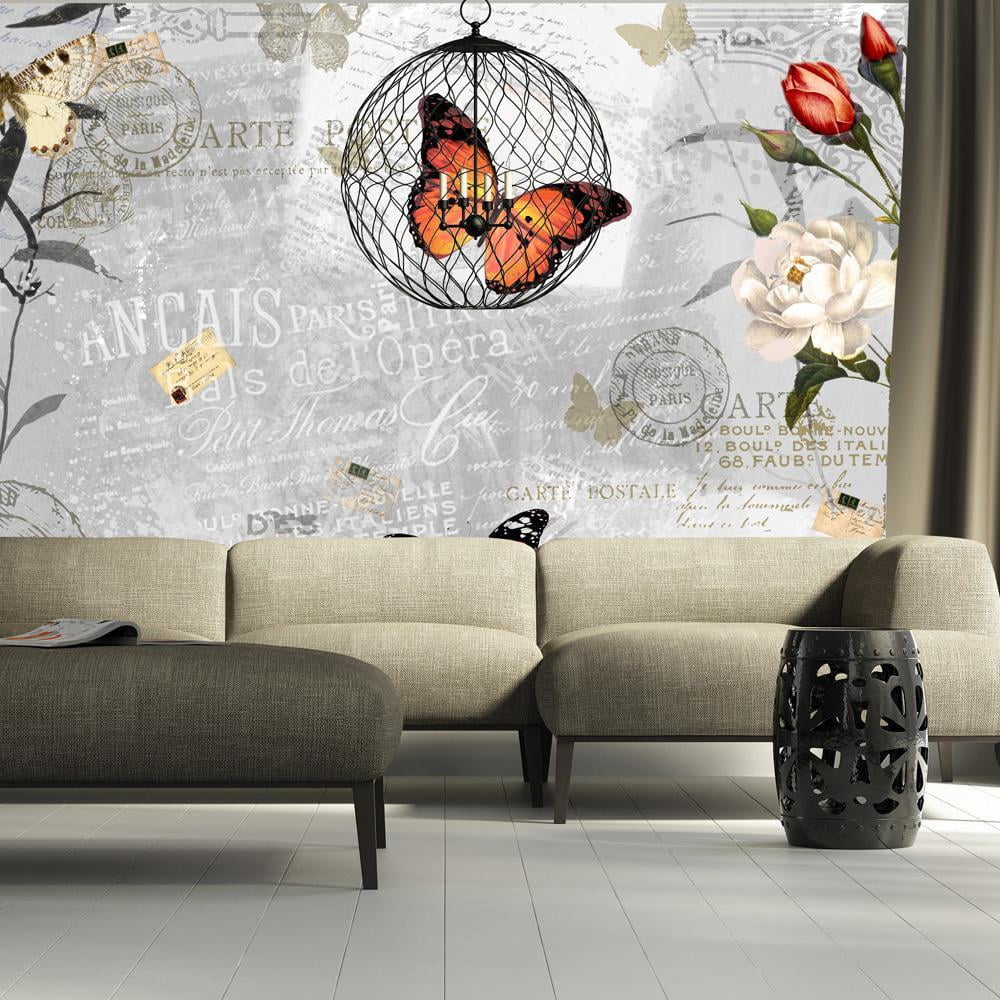 Tiptophomedecor Animal Wallpaper Wall Mural - Butterflies Song ...
