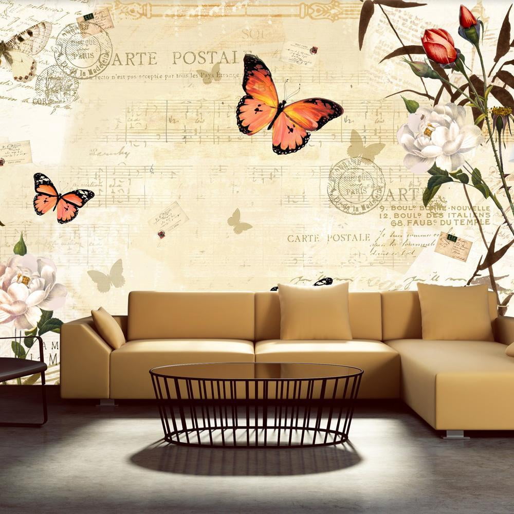 Tiptophomedecor Animal Wallpaper Wall Mural - Melodies Of Butterflies ...