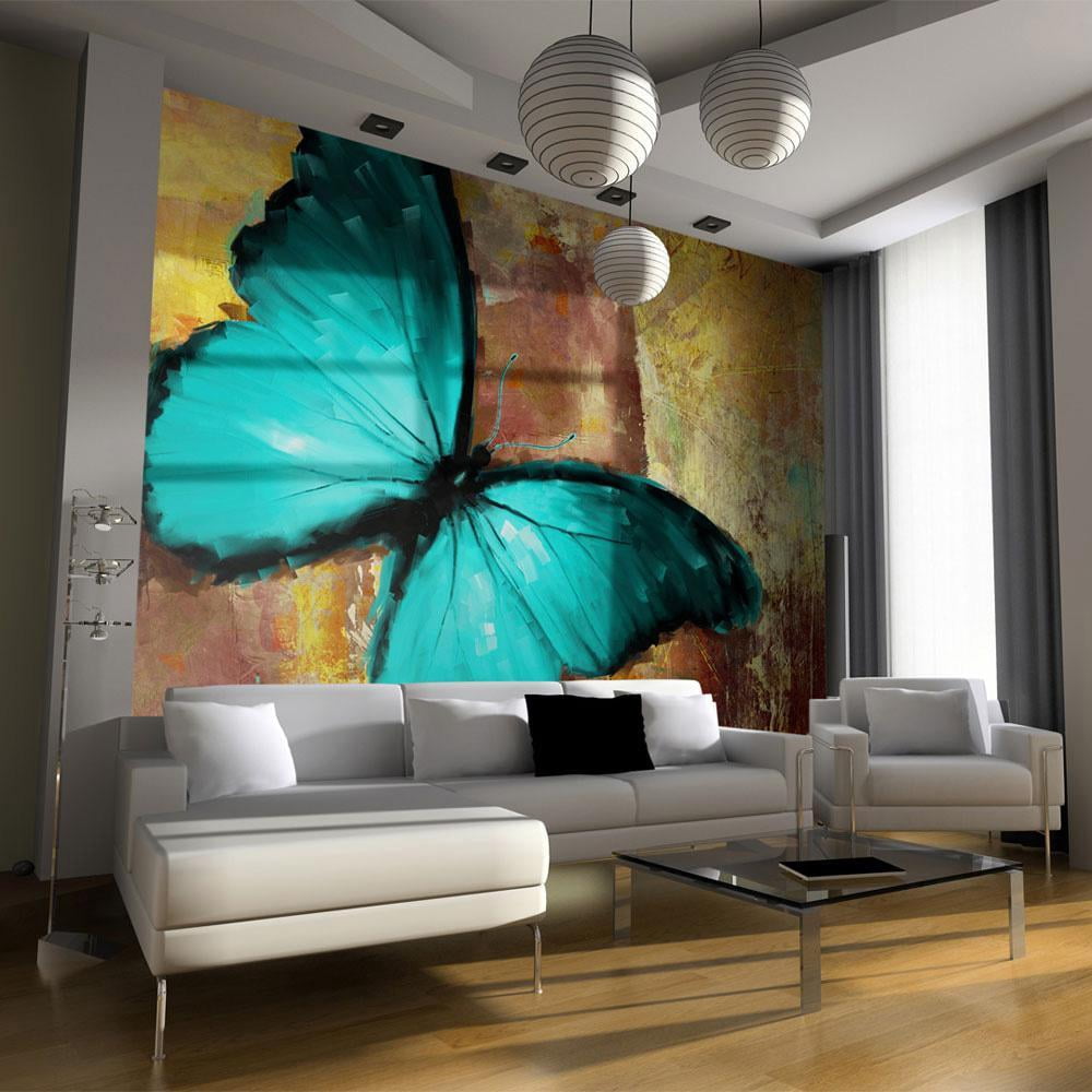 Tiptophomedecor Animal Wallpaper Wall Mural - Painted Butterfly ...