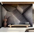 thumbnail image 1 of Tiptophomedecor Background & Patterns Wallpaper Wall Mural - Abstract Concrete Blocks, 1 of 7