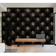 thumbnail image 1 of Tiptophomedecor Background & Patterns Wallpaper Wall Mural - Black Glam Chesterfield Pattern, 1 of 8