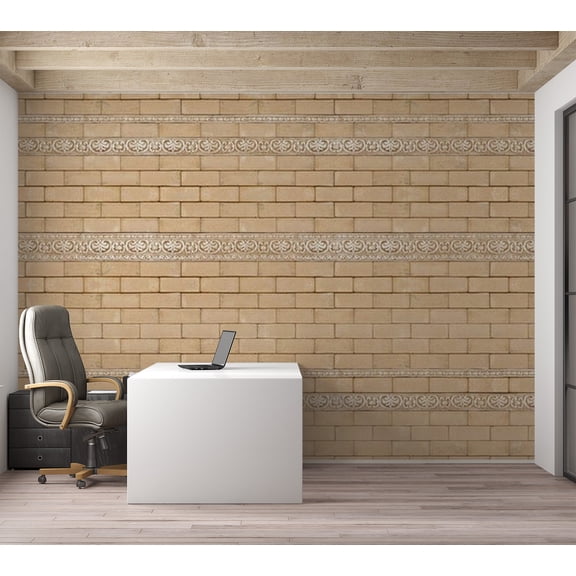 Tiptophomedecor Background & Patterns Wallpaper Wall Mural - Brick With Ornaments