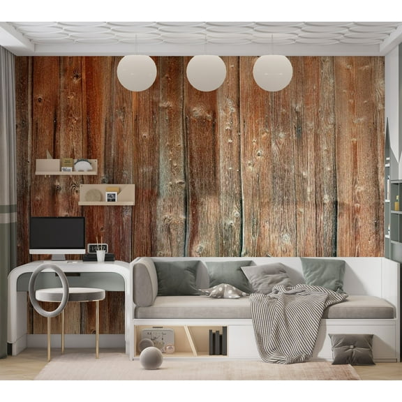 Tiptophomedecor Background & Patterns Wallpaper Wall Mural - Cottage Wooden Wall