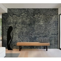 Tiptophomedecor Background & Patterns Wallpaper Wall Mural - Dark Concrete Plaster Wall