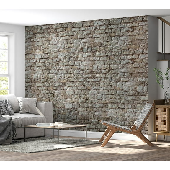 Tiptophomedecor Background & Patterns Wallpaper Wall Mural - Exposed Weathered Brick Wall