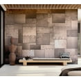 thumbnail image 1 of Tiptophomedecor Background & Patterns Wallpaper Wall Mural - Industrial Bronze Metal Plates, 1 of 8