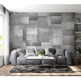 thumbnail image 1 of Tiptophomedecor Background & Patterns Wallpaper Wall Mural - Industrial Metal Plates, 1 of 8