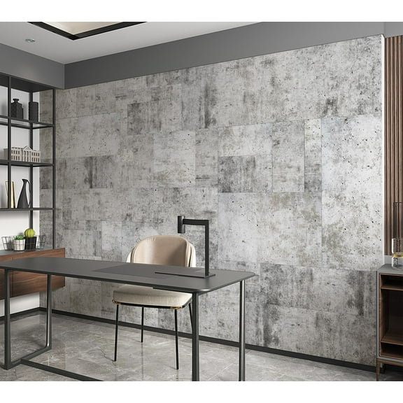 Tiptophomedecor Background & Patterns Wallpaper Wall Mural - Modern Concrete Tiles
