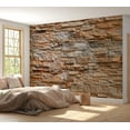 thumbnail image 1 of Tiptophomedecor Background & Patterns Wallpaper Wall Mural - Modern Copper Slate Stone Wall, 1 of 8