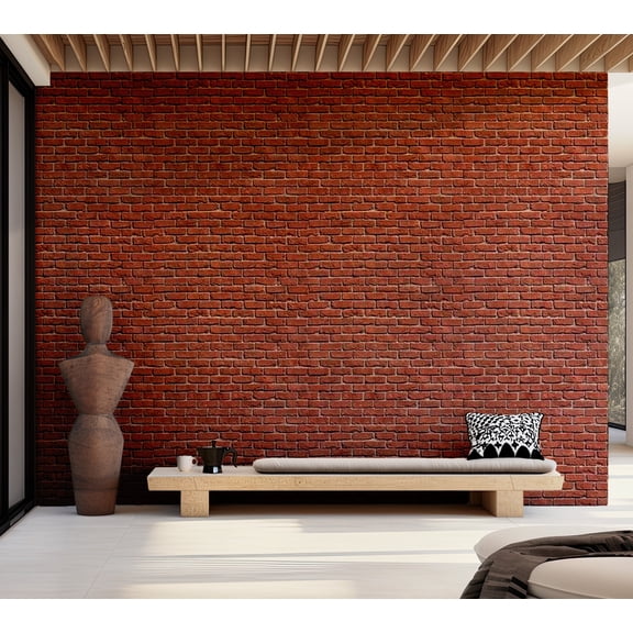 Tiptophomedecor Background & Patterns Wallpaper Wall Mural - Modern Red Brick Wall