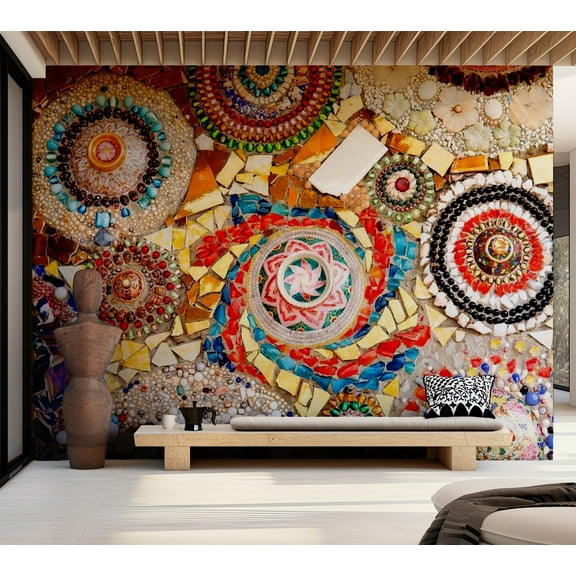 Tiptophomedecor Background & Patterns Wallpaper Wall Mural - Moroccan Mosaic