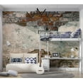 thumbnail image 1 of Tiptophomedecor Background & Patterns Wallpaper Wall Mural - Old Brick Plaster Wall, 1 of 8