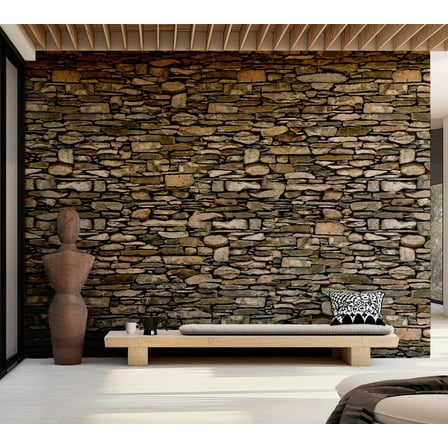 Tiptophomedecor Background & Patterns Wallpaper Wall Mural - Old Fortress Brick Wall