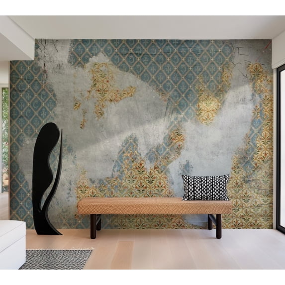 Tiptophomedecor Background & Patterns Wallpaper Wall Mural - Old Mosaic Tile Wall