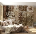 thumbnail image 1 of Tiptophomedecor Background & Patterns Wallpaper Wall Mural - Old Wood & Roses, 1 of 8