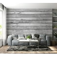 thumbnail image 1 of Tiptophomedecor Background & Patterns Wallpaper Wall Mural - Plain Grey Washed Wooden Planks, 1 of 8