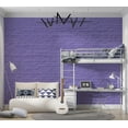 thumbnail image 1 of Tiptophomedecor Background & Patterns Wallpaper Wall Mural - Purple Painted Brick Wall, 1 of 8