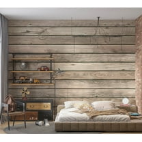 Tiptophomedecor Background & Patterns Wallpaper Wall Mural - Simple Rustic Wooden Planks