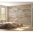 thumbnail image 1 of Tiptophomedecor Background & Patterns Wallpaper Wall Mural - Soft Tone Slate Stone Tiles, 1 of 8