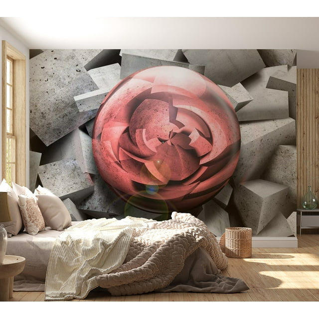Surface Texture Wallpaper Wall Mural - Stone Rose