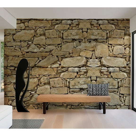 Tiptophomedecor Background & Patterns Wallpaper Wall Mural - Stone Wall