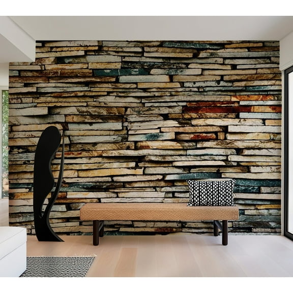 Tiptophomedecor Background & Patterns Wallpaper Wall Mural - Stony Harmony