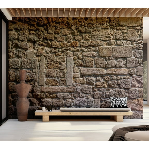 Tiptophomedecor Background & Patterns Wallpaper Wall Mural - Wall From Stones