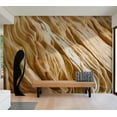 thumbnail image 1 of Tiptophomedecor Background & Patterns Wallpaper Wall Mural - Wavy Sandstone Forms, 1 of 8