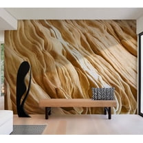 Tiptophomedecor Background & Patterns Wallpaper Wall Mural - Wavy Sandstone Forms