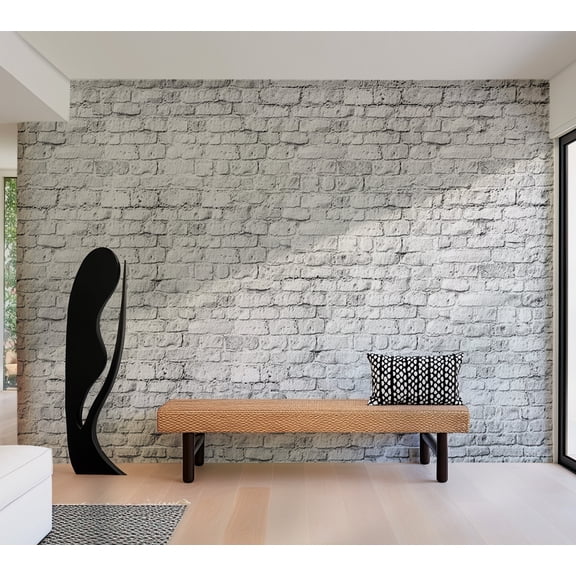 Tiptophomedecor Background & Patterns Wallpaper Wall Mural - White Brick